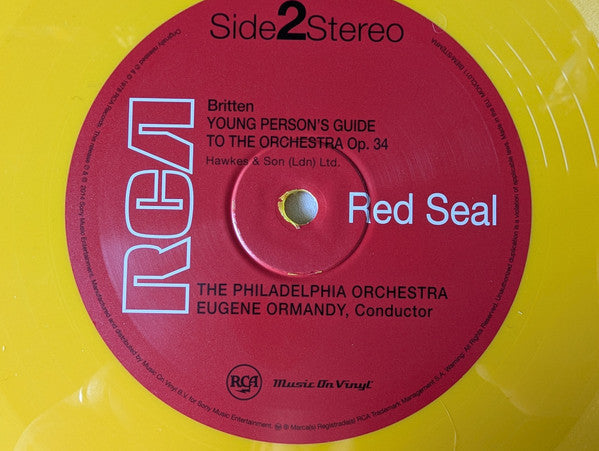 David Bowie & The Philadelphia Orchestra - Peter And The Wolf / Young Person's Guide To The Orchestra (YELLOW VINYL) | Mint (M) Mint (M)-Classic Vinyl Record