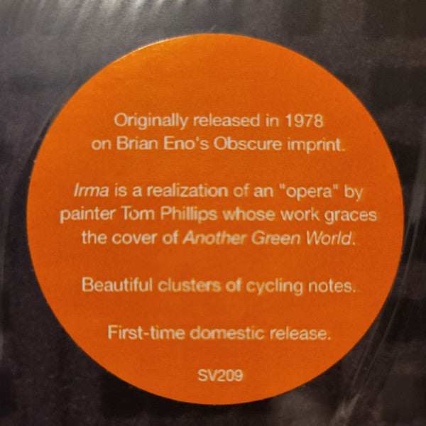 Tom Phillips (3) - Irma (VINYL) | Mint (M) Mint (M)-Classic Vinyl Record