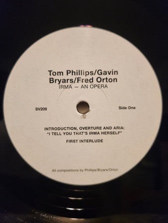 Tom Phillips (3) - Irma (VINYL) | Mint (M) Mint (M)-Classic Vinyl Record