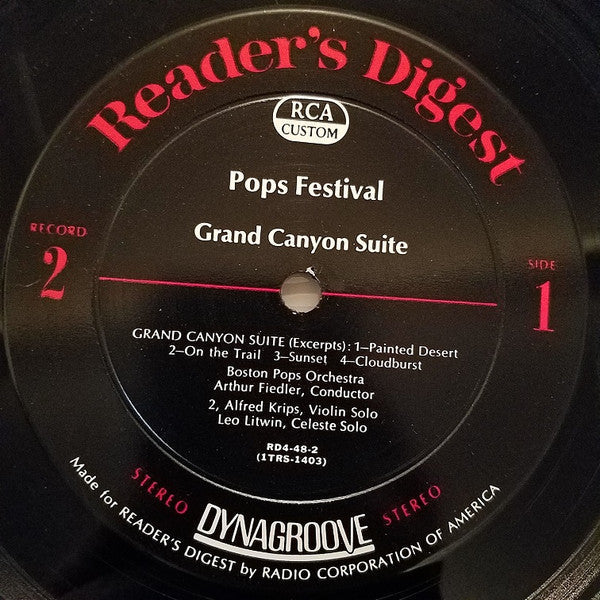 Arthur Fiedler - Pops Festival | Excellent (EX) Excellent (EX)-Classic Vinyl Record