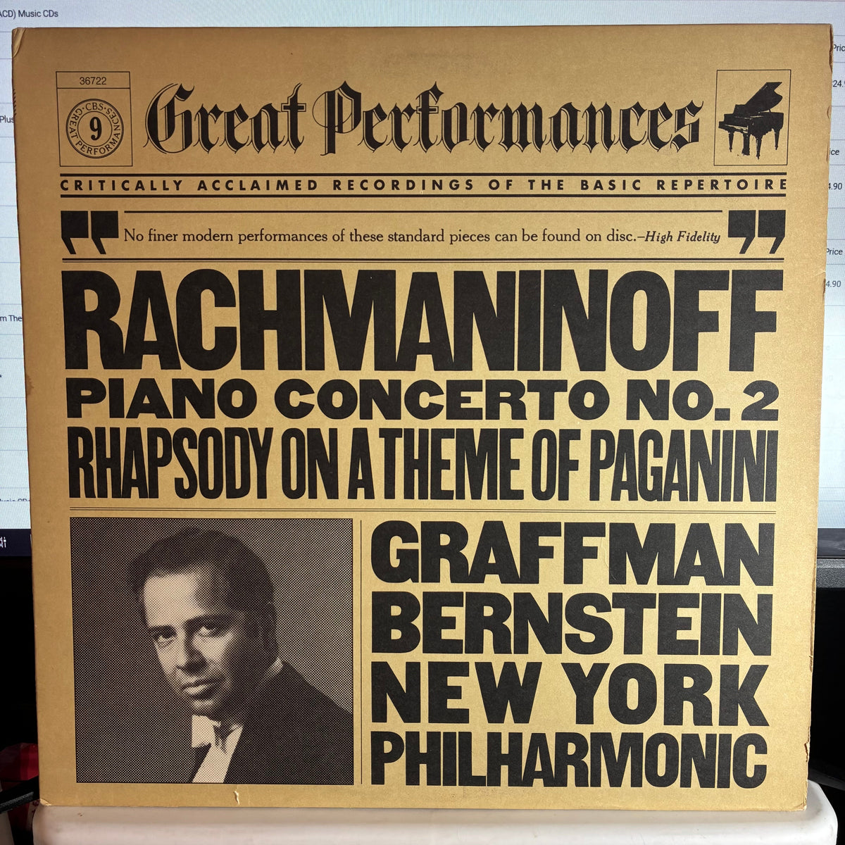 Sergei Rachmaninoff - Piano Concerto No. 2 / Rhapsody On A Theme Of Paganini (VINYL) |-Classic Vinyl Record
