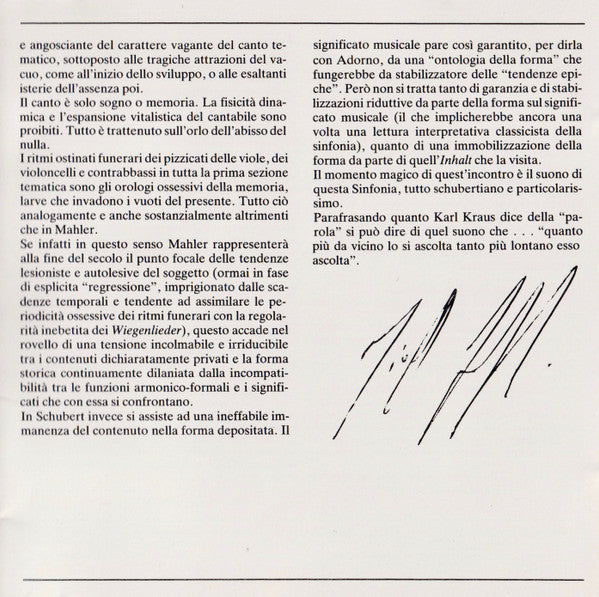 Felix Mendelssohn-Bartholdy - Schubert: Symphony No.8 "Unfinished" / Mendelssohn: Symphony No.4 "Italian" (CD) | Near Mint (NM) Near Mint (NM)-Classic Vinyl Record