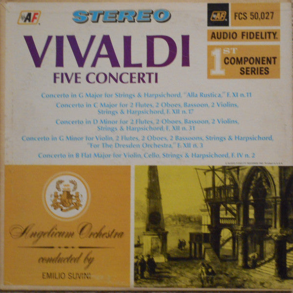 Antonio Vivaldi - Five Concerti | Near Mint (NM) Excellent (EX)-Classic Vinyl Record