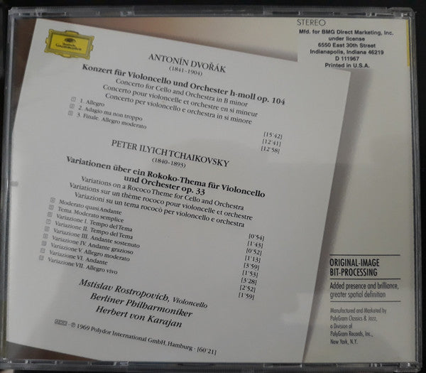 Antonín Dvořák - Cellokonzert / Rokoko-Variationen (CD) | Near Mint (NM) Near Mint (NM)-Classic Vinyl Record