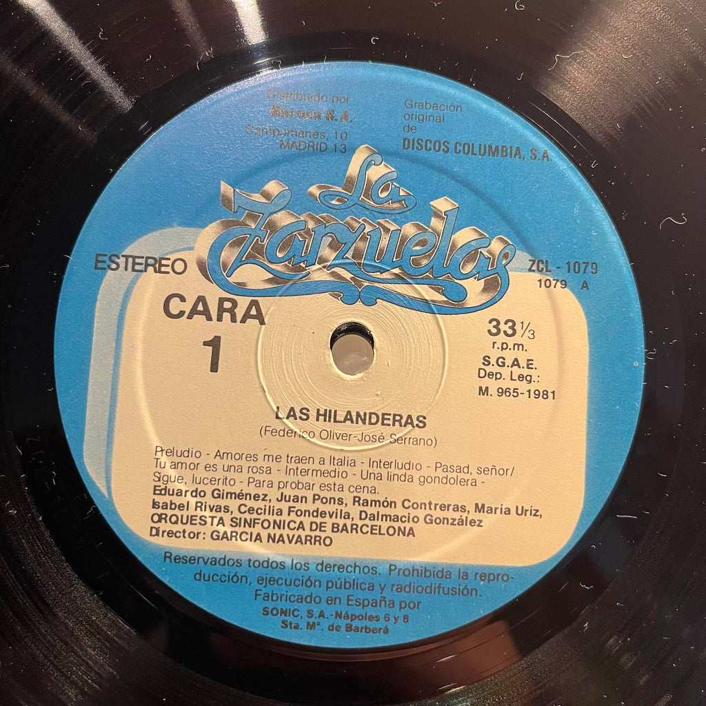 Federico Oliver - Las Hilanderas / El Mal de Amores *SPAIN* | Near Mint (NM) Excellent (EX)-Classic Vinyl Record