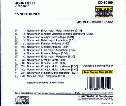 John Field (2) - 15 Nocturnes (CD) | Near Mint (NM) Near Mint (NM)-Classic Vinyl Record