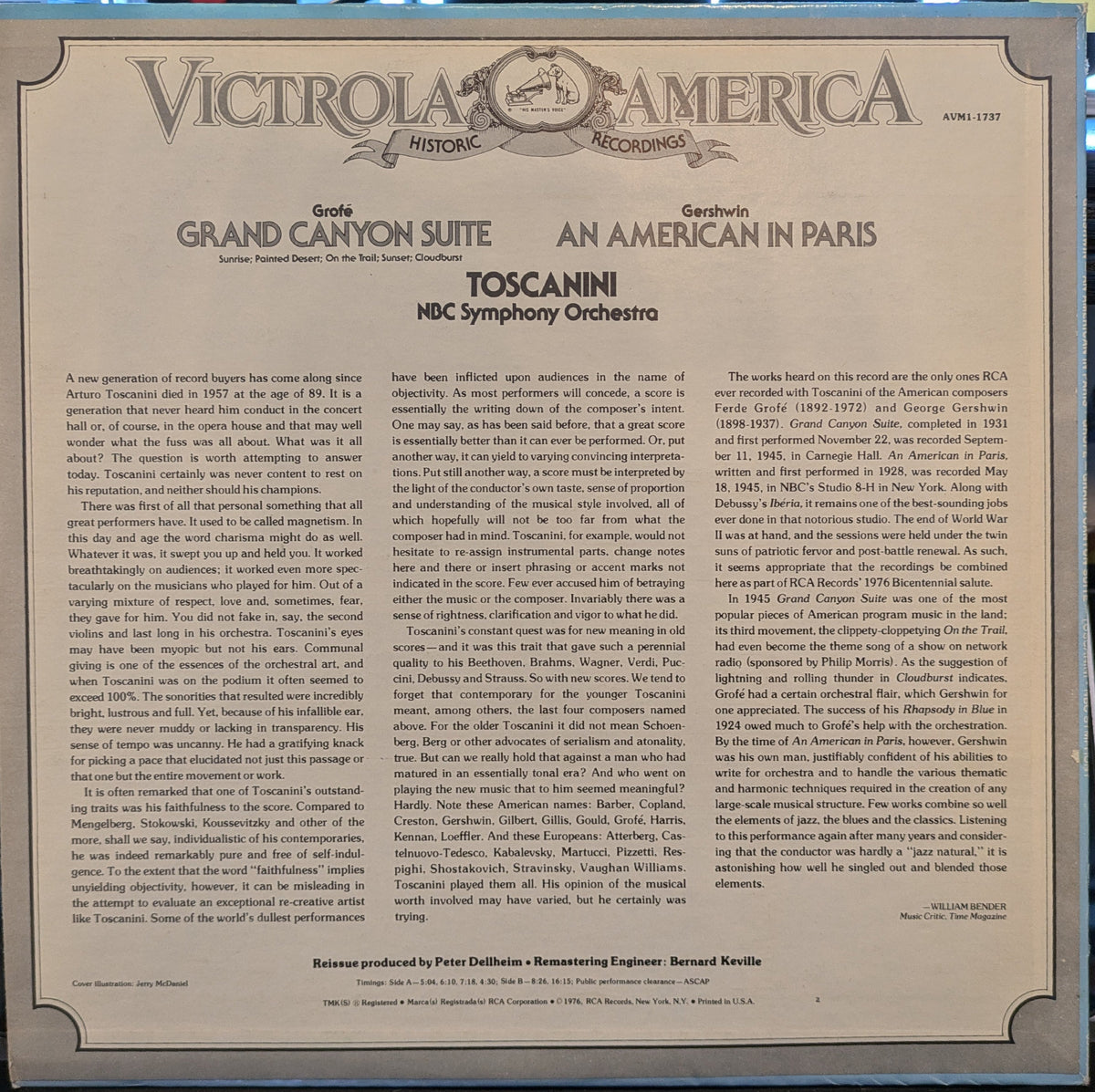George Gershwin - An American In Paris / Grand Canyon Suite | Near Mint (NM) Near Mint (NM)-Classic Vinyl Record