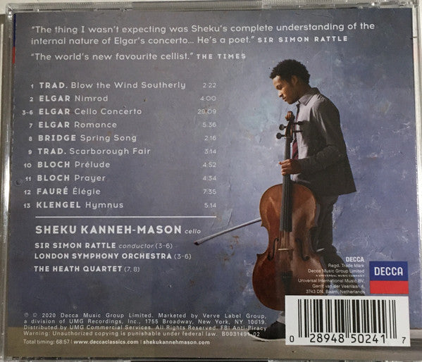 Sheku Kanneh-Mason - Elgar (CD) | Near Mint (NM) Near Mint (NM)-Classic Vinyl Record
