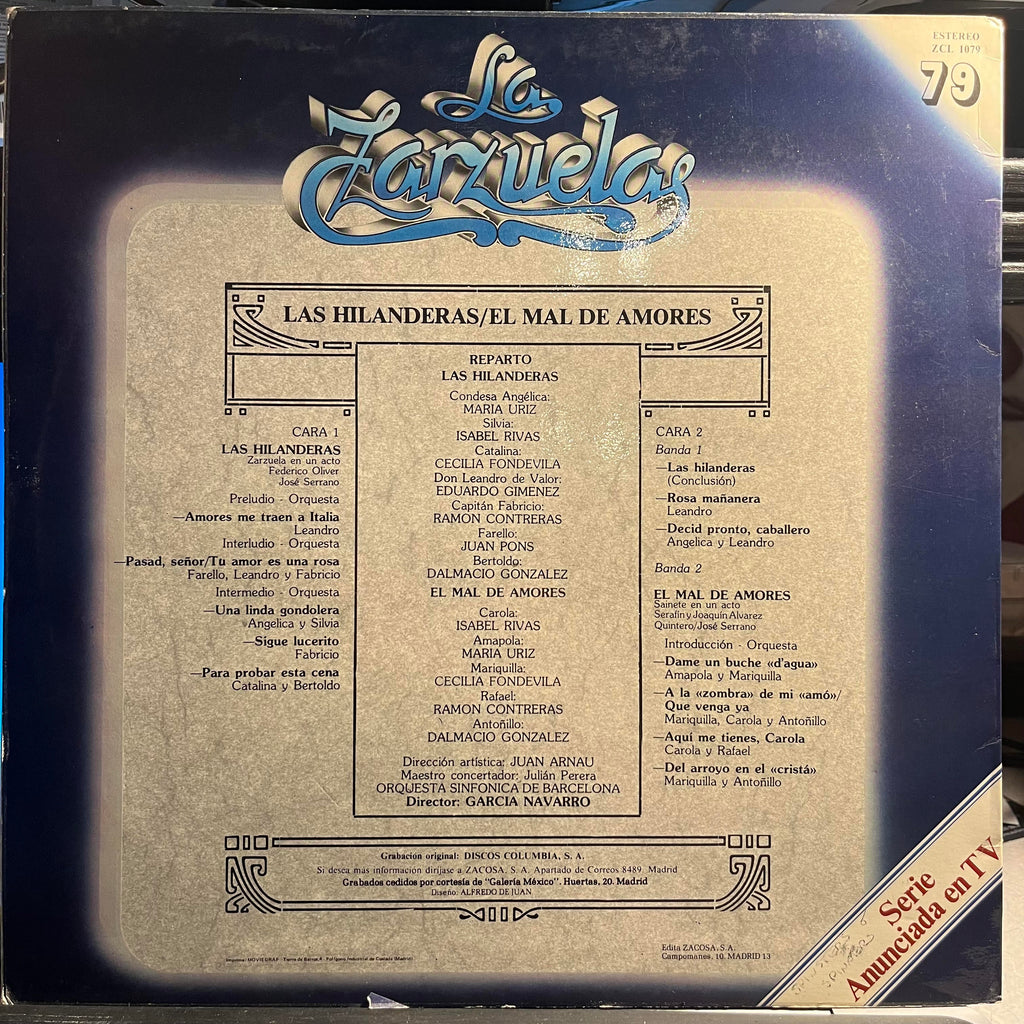 Federico Oliver - Las Hilanderas / El Mal de Amores *SPAIN* | Near Mint (NM) Excellent (EX)-Classic Vinyl Record