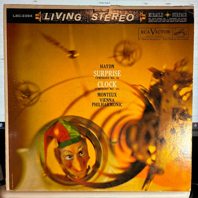 Joseph Haydn - (Surprise) Symphony No. 94 / (Clock) Symphony No. 101 (VINYL) | Very Good (VG) Very Good (VG)-Classic Vinyl Record