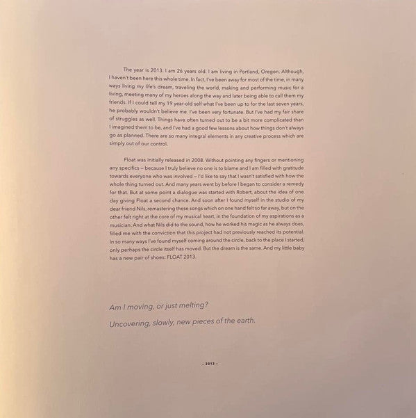 Peter Broderick - Float 2013 | Mint (M) Mint (M)-Classic Vinyl Record