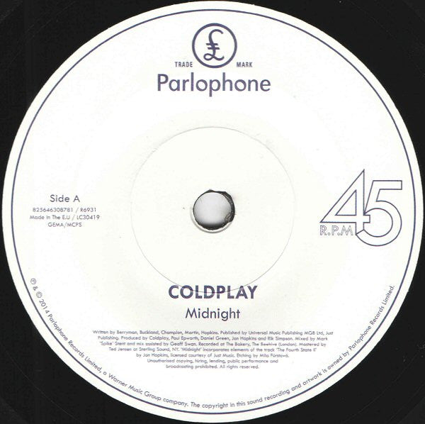 Coldplay - Midnight | Mint (M) Mint (M)-Classic Vinyl Record