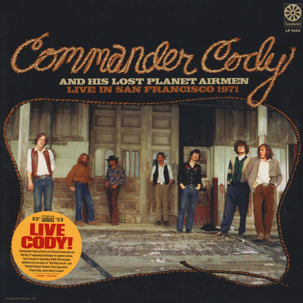 Commander Cody And His Lost Planet Airmen - Live In San Francisco 1971 | Mint (M) Mint (M)-Classic Vinyl Record