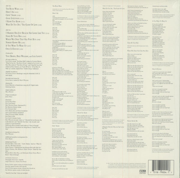 Lyle Lovett And His Large Band - Lyle Lovett And His Large Band (VINYL) | Mint (M) Mint (M)-Classic Vinyl Record