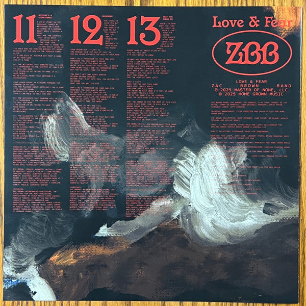 Zac Brown Band - Love & Fear (2xVINYL) |-Classic Vinyl Record