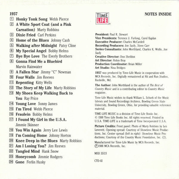 Country USA 1957 (CD) | Mint (M) Mint (M)-Classic Vinyl Record