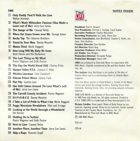 Country USA 1968 (CD) | Mint (M) Mint (M)-Classic Vinyl Record