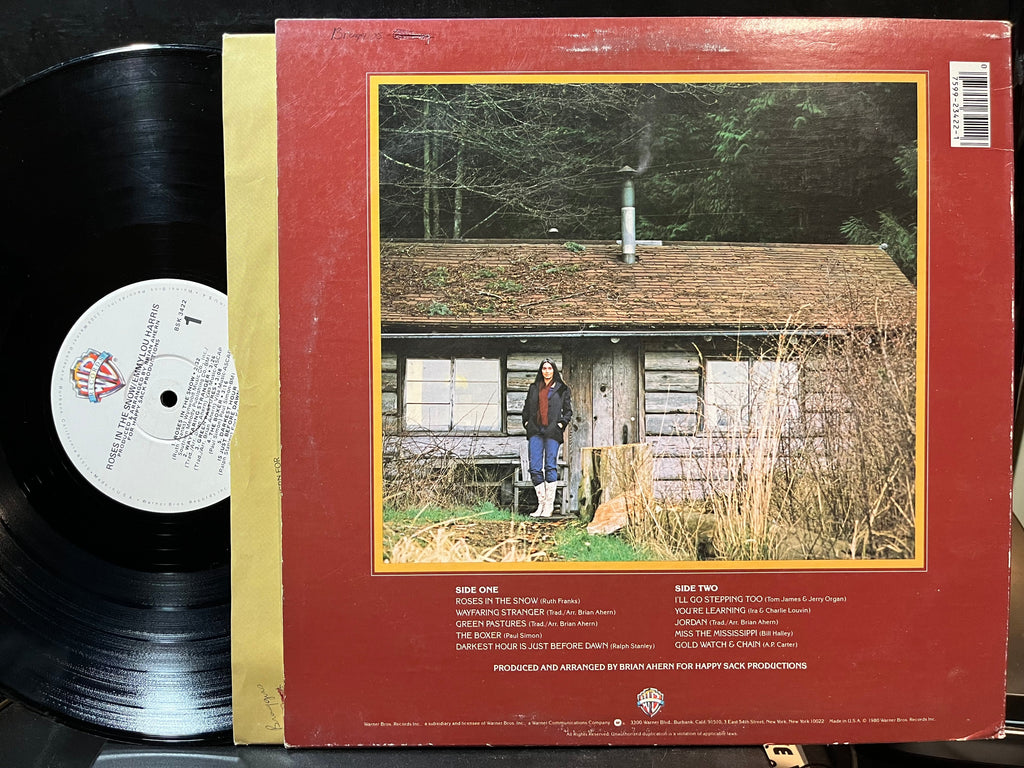 Emmylou Harris - Roses In The Snow (VINYL LP WARNER BROS. BSK 3422 1980) | Near Mint- (NM-) Excellent (EX)-Classic Vinyl Record