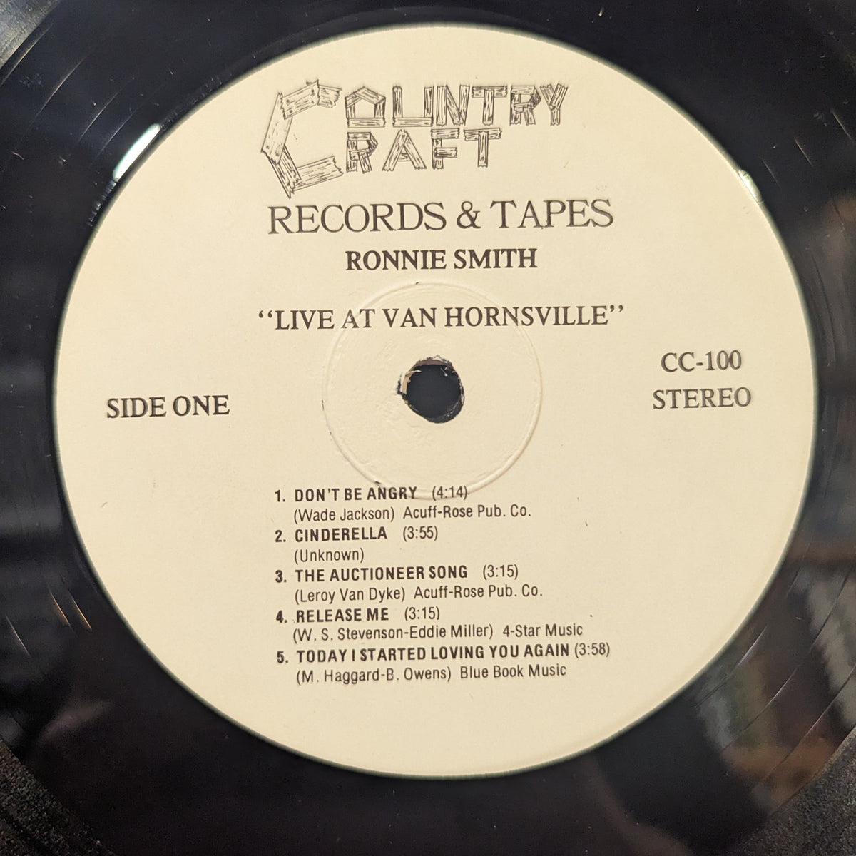 Ronnie Smith (9) - Live At Van Hornesville Fire Dept. *SIGNED* | Near Mint (NM) Near Mint (NM)-Classic Vinyl Record