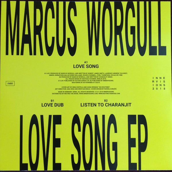 Marcus Worgull - Love Song | Mint (M) Mint (M)-Classic Vinyl Record