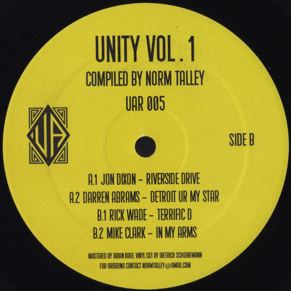 Various - Unity Vol. 1 (2x VINYL) | Mint (M) Mint (M)-Classic Vinyl Record