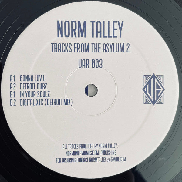 Norm Talley - Tracks From The Asylum 2 (12" VINYL) |-Classic Vinyl Record
