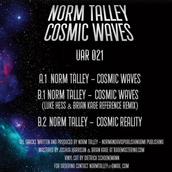 Norm Talley - Cosmic Waves (12" VINYL) | Mint (M) Mint (M)-Classic Vinyl Record