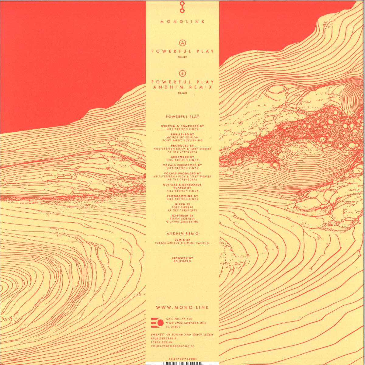 Monolink - Powerful Play (VINYL 12" Embassy of Music 771503 2025) | NEW Mint (M) Mint (M)-Classic Vinyl Record