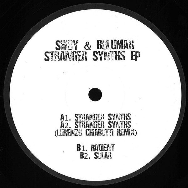 Swoy - Stranger Synths EP | Mint (M) Generic-Classic Vinyl Record