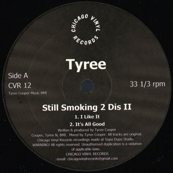 Tyree Cooper - Still Smoking 2 Dis II | Mint (M) Generic-Classic Vinyl Record