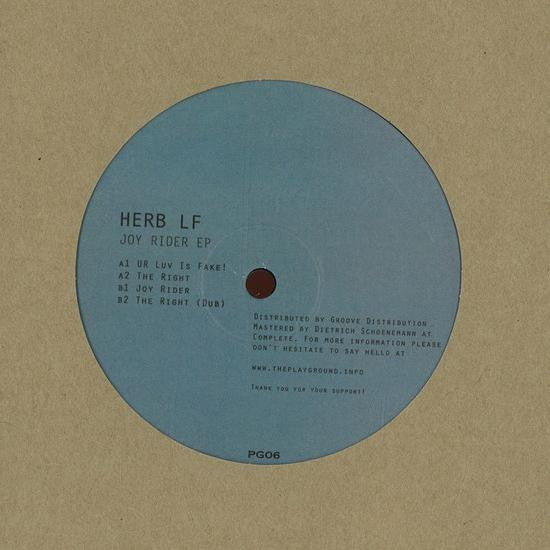 Herb LF Joy Rider EP 12" Mint (M) Generic-Classic Vinyl Record