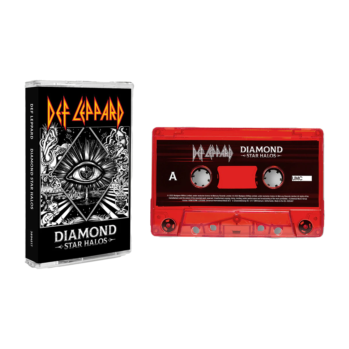 Def Leppard - Diamond Star Halos (RED CASSETTE) | Mint (M) Mint (M)-Classic Vinyl Record