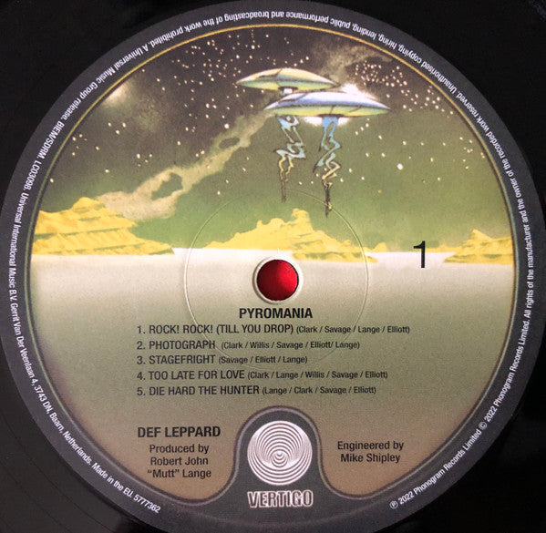Def Leppard - Pyromania (VINYL) | Mint (M) Mint (M)-Classic Vinyl Record