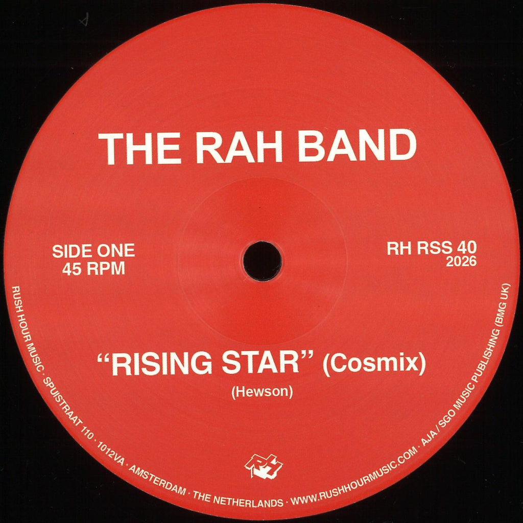 THE RAH BAND - (PRESALE 08/05/26) Rising Star / Deep Song (VINYL 12" Rush Hour RHRSS40) | NEW Mint (M) Mint (M)-Classic Vinyl Record