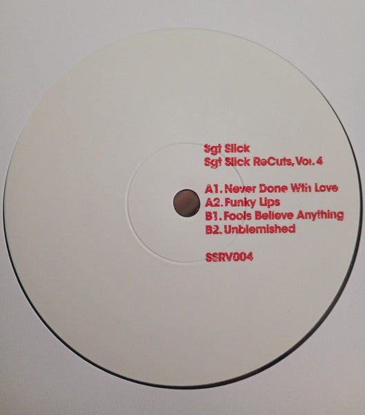Sgt Slick ReCuts Vol. 4 (VINYL) | Mint (M) Generic-Classic Vinyl Record