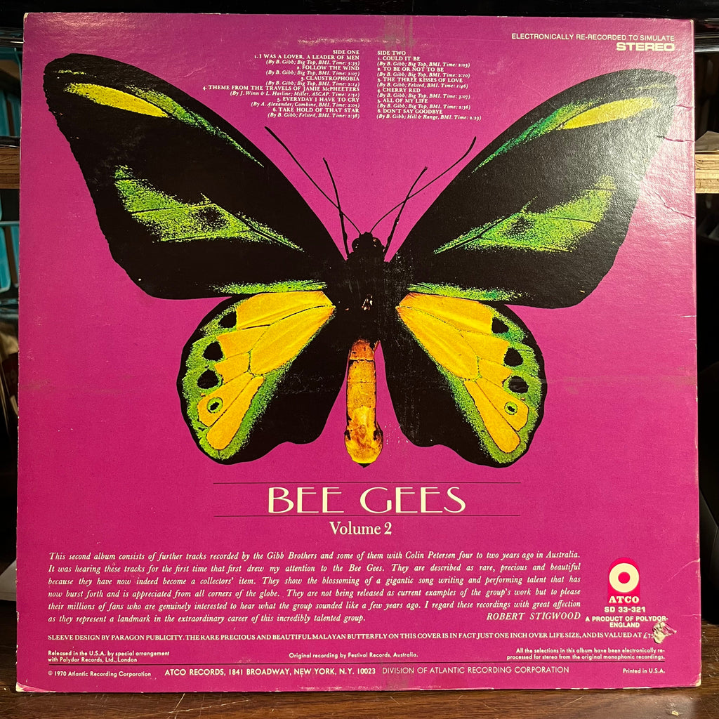 Bee Gees - Rare, Precious & Beautiful Volume 2 (VINYL) | Near Mint (NM) Excellent (EX)-Classic Vinyl Record