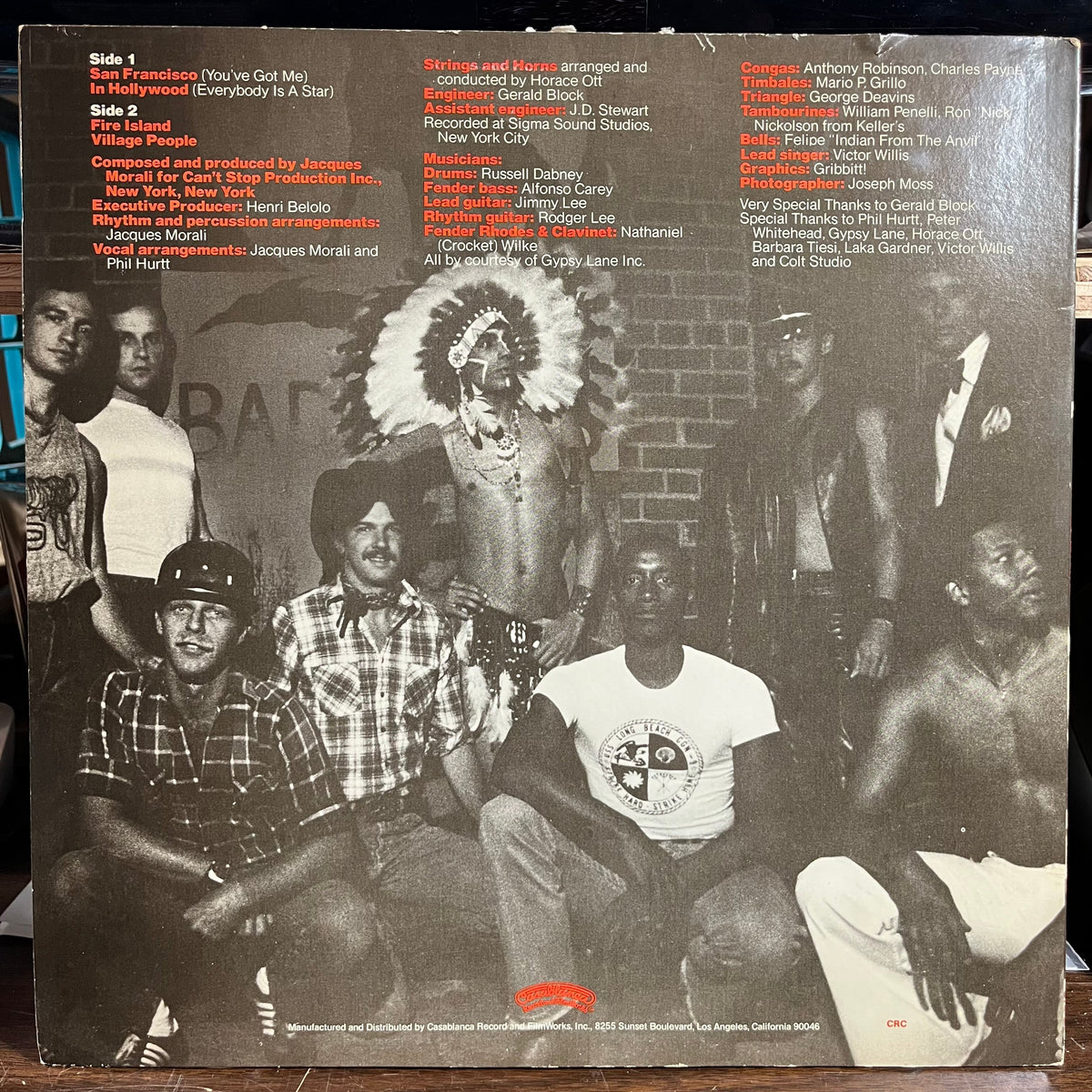 Village People - Village People (VINYL) | Near Mint (NM) Excellent+ (EX+)-Classic Vinyl Record
