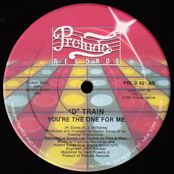 "D" Train - You're The One For Me (VINYL LP) | Near Mint (NM or M-) Very Good Plus (VG+)-Classic Vinyl Record