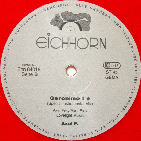 Axel F. (2) Geronimo LP Mint (M) Mint (M)-Classic Vinyl Record