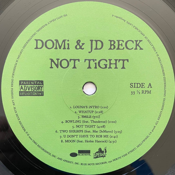 Domi & JD Beck - Not Tight | Mint (M) Mint (M)-Classic Vinyl Record