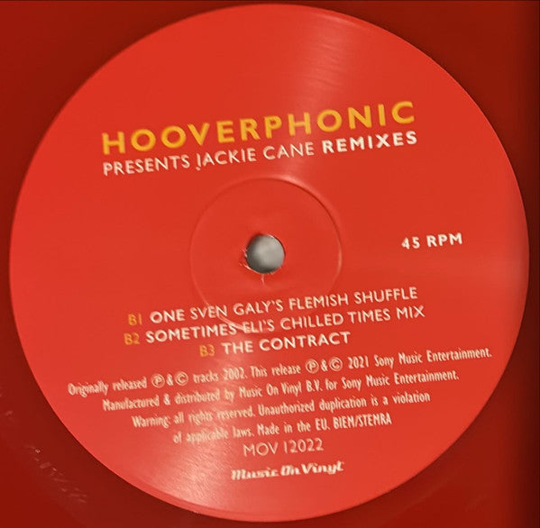 Hooverphonic - Presents Jackie Cane Remixes (VINYL) | Mint (M) Mint (M)-Classic Vinyl Record
