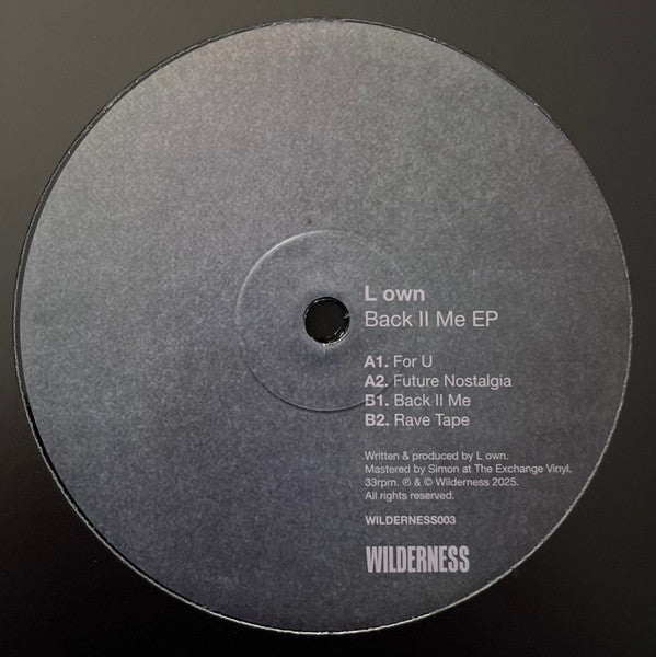 Back II Me EP (VINYL) |-Classic Vinyl Record
