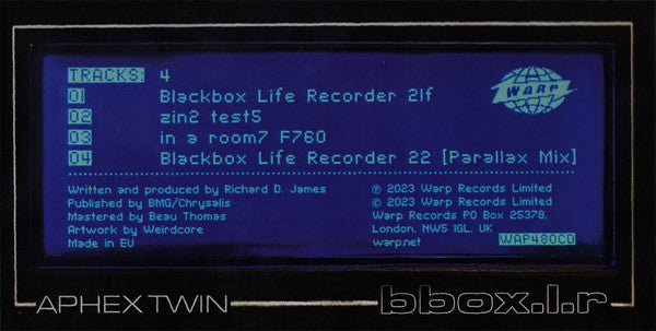 Aphex Twin - Blackbox Life Recorder 21f / In A Room7 F760 (VINYL) | Mint (M) Mint (M)-Classic Vinyl Record