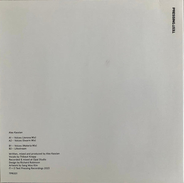 Alex Kassian - Voices (VINYL) | Mint (M) Mint (M)-Classic Vinyl Record