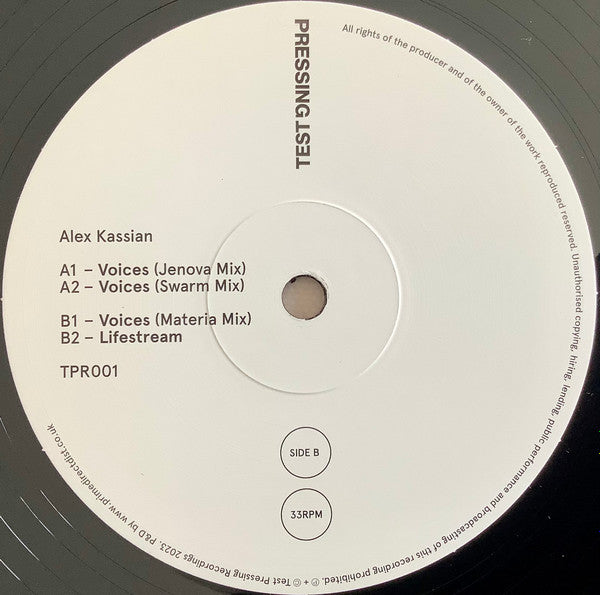 Alex Kassian - Voices (VINYL) | Mint (M) Mint (M)-Classic Vinyl Record