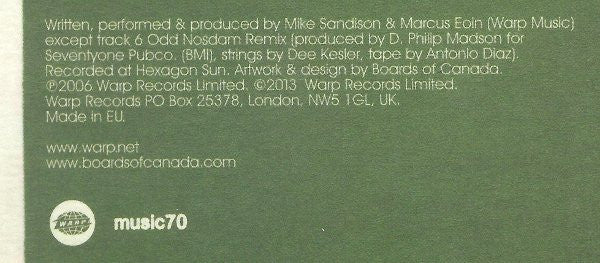Boards Of Canada - Trans Canada Highway | Mint (M) Mint (M)-Classic Vinyl Record
