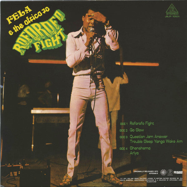 Fela Kuti & Africa 70 - Music Of Fela - Roforofo Fight | Mint (M) Mint (M)--Classic Vinyl Record