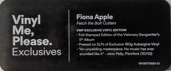 Fetch The Bolt Cutters | Mint (M) Mint (M)-Classic Vinyl Record