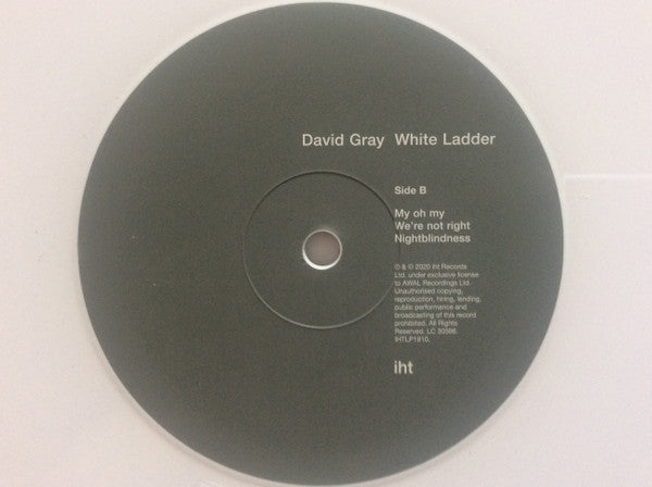 David Gray - White Ladder: 20th Anniversary (WHITE VINYL) | Mint (M) Mint (M)-Classic Vinyl Record