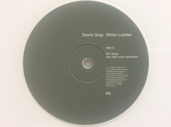 David Gray - White Ladder: 20th Anniversary (WHITE VINYL) | Mint (M) Mint (M)-Classic Vinyl Record
